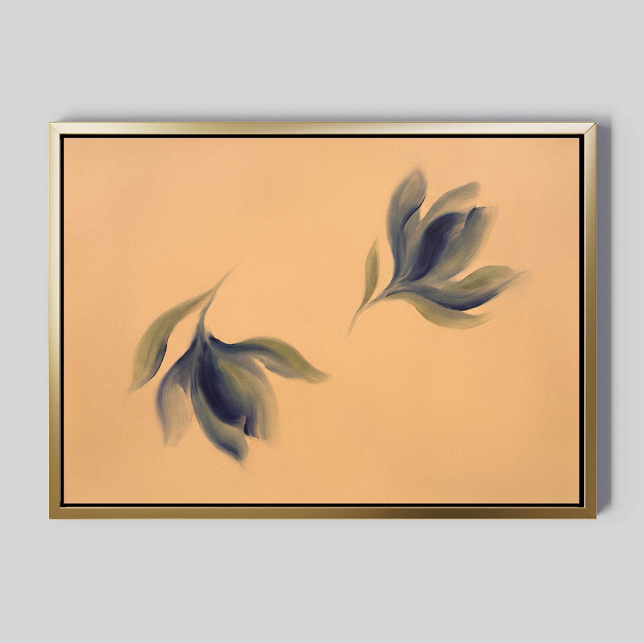 Whispering Sage – green botanical canvas wall art print by Aspire Prints