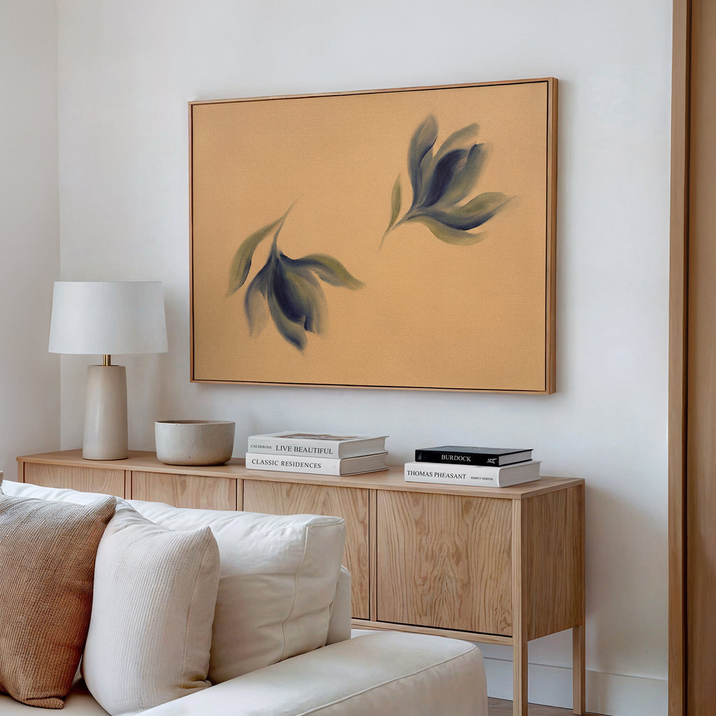 Whispering Sage – green botanical canvas wall art print by Aspire Prints