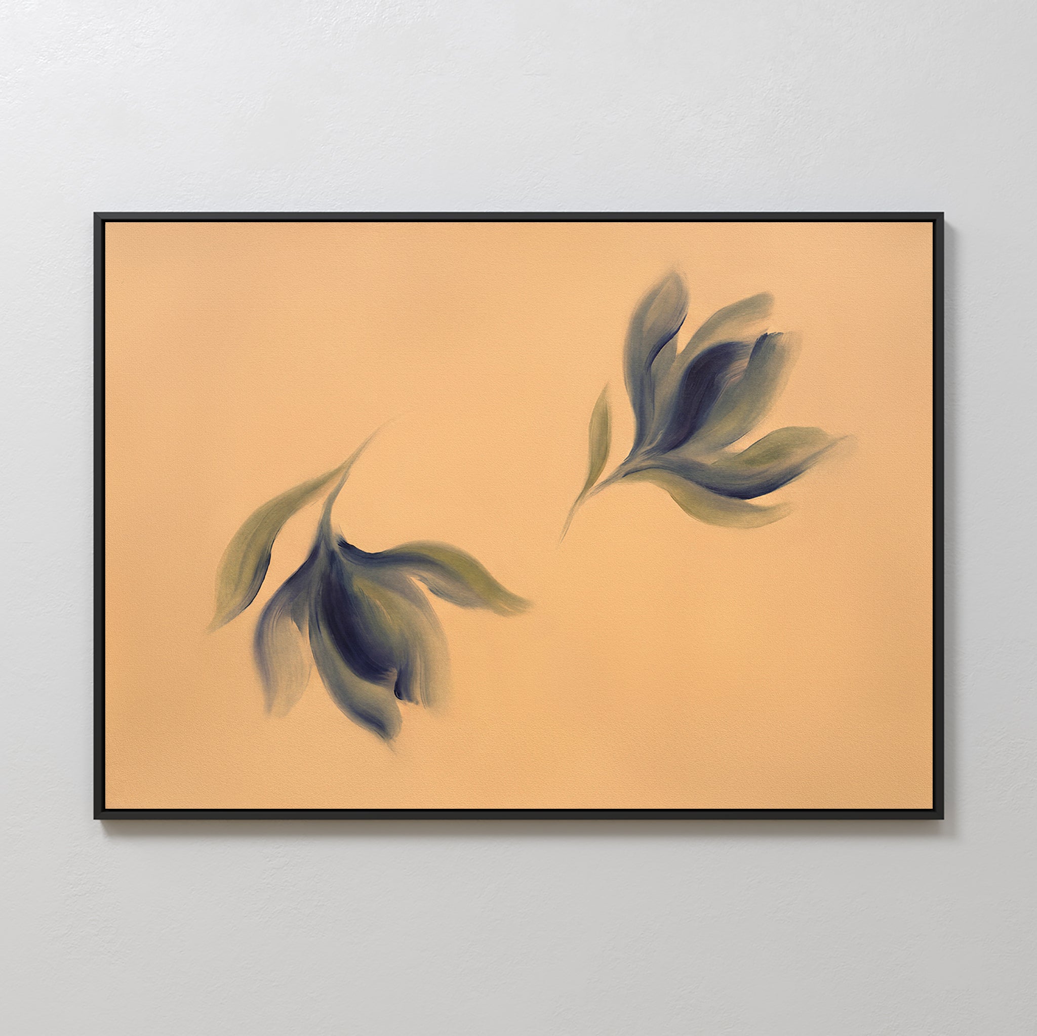 Whispering Sage – green botanical canvas wall art print by Aspire Prints
