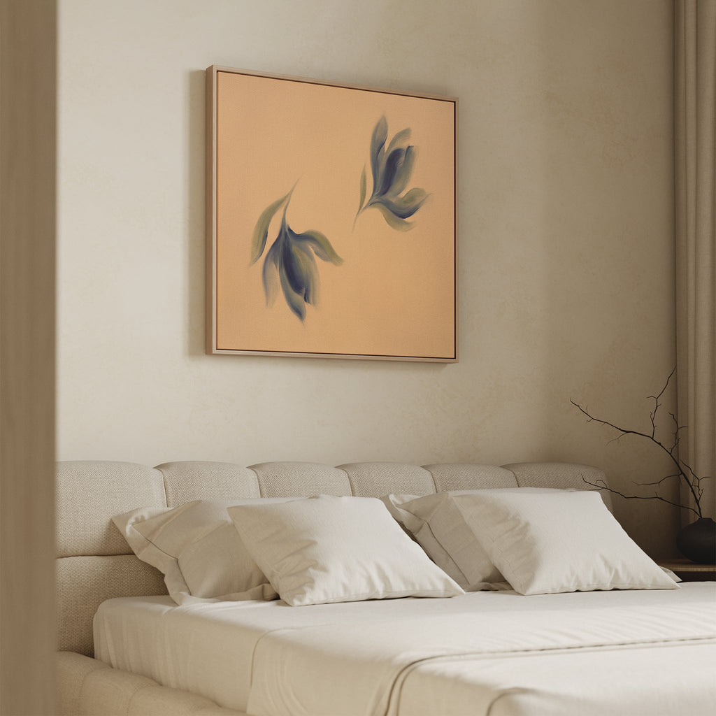 Whisper of the Olive Grove – green botanical canvas wall art print by Aspire Prints