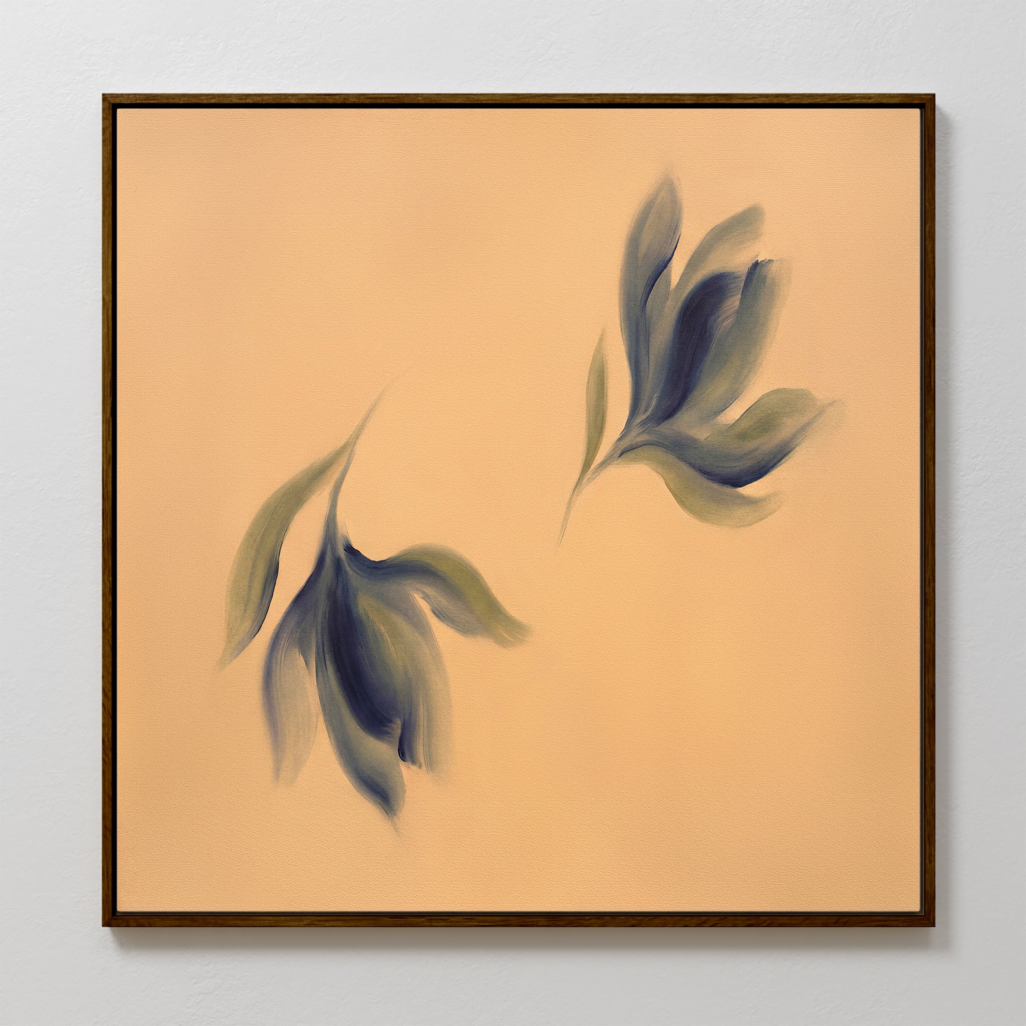 Whisper of the Olive Grove – green botanical canvas wall art print by Aspire Prints