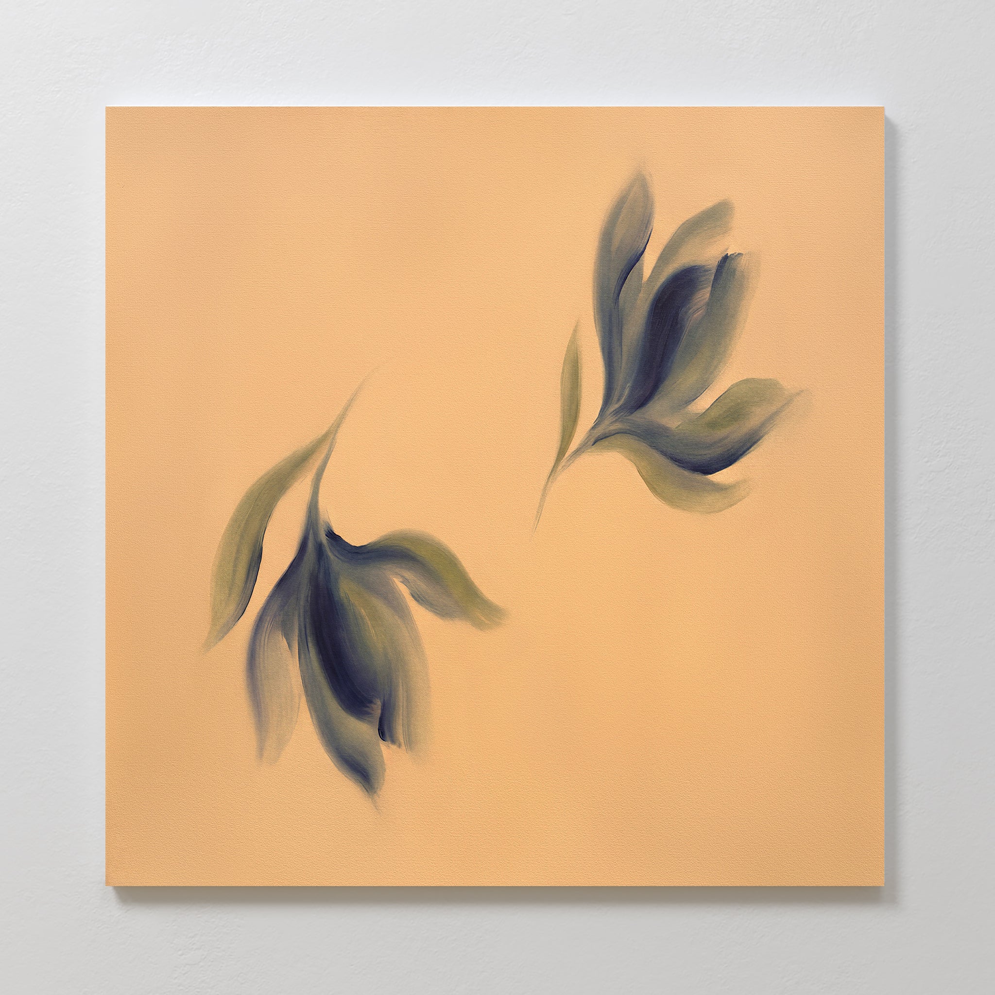 Whisper of the Olive Grove – green botanical canvas wall art print by Aspire Prints