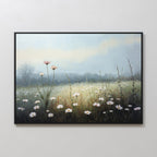 Whispers of First Light – green botanical canvas wall art print by Aspire Prints