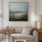 Whispers of First Light – green botanical canvas wall art print by Aspire Prints