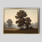 Whispers of First Light – earthy brown vintage canvas wall art print by Aspire Prints