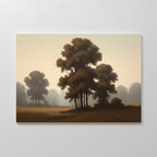 Whispers of First Light – earthy brown vintage canvas wall art print by Aspire Prints