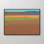 Painted Mesa Whispers – earthy brown abstract canvas wall art print by Aspire Prints