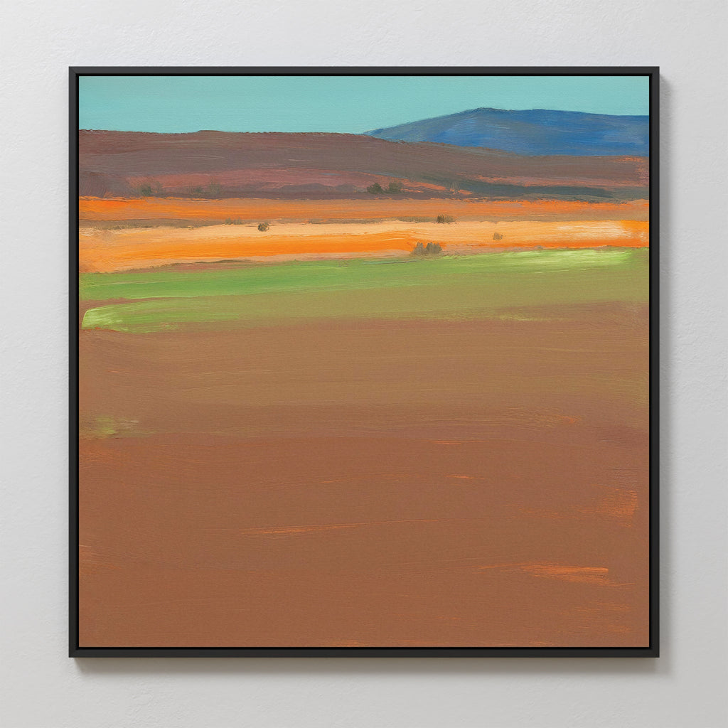 Whispers of the Painted Desert – earthy brown abstract canvas wall art print by Aspire Prints