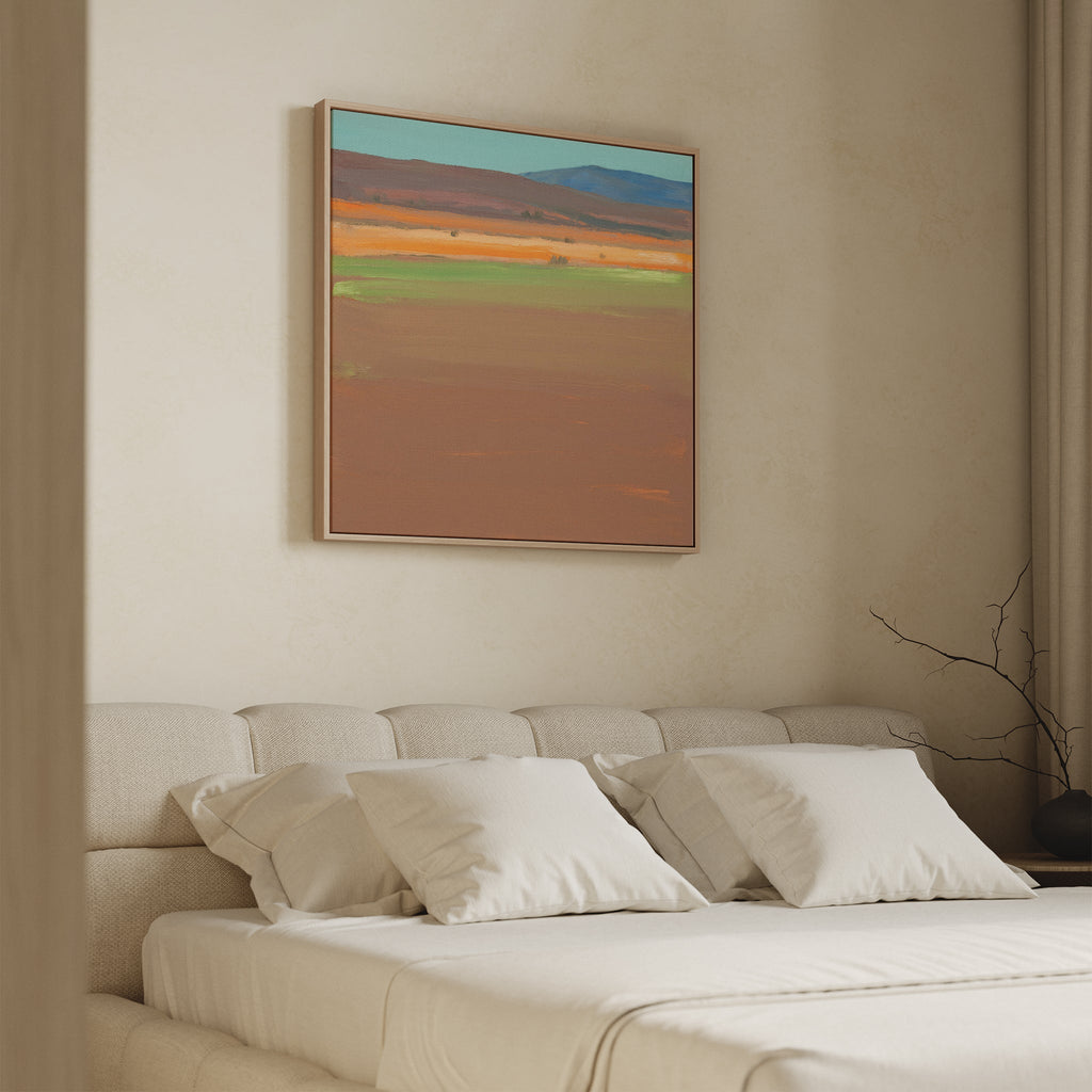 Whispers of the Painted Desert – earthy brown abstract canvas wall art print by Aspire Prints