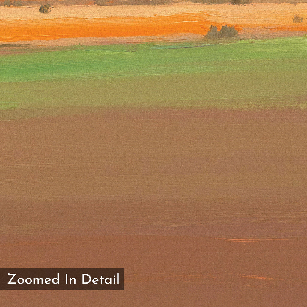 Whispers of the Painted Desert – earthy brown abstract canvas wall art print by Aspire Prints