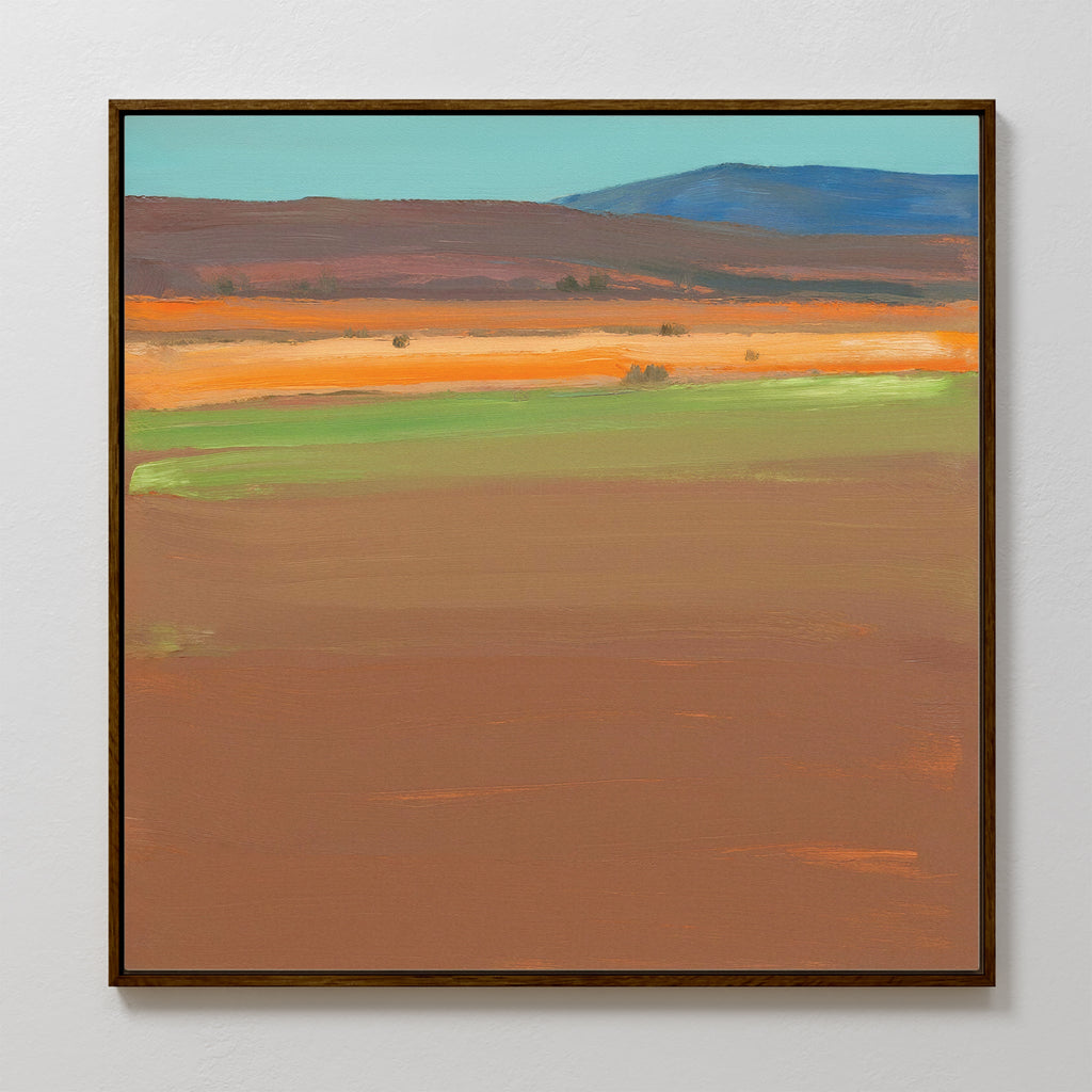 Whispers of the Painted Desert – earthy brown abstract canvas wall art print by Aspire Prints