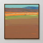 Whispers of the Painted Desert – earthy brown abstract canvas wall art print by Aspire Prints