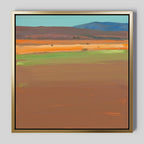 Whispers of the Painted Desert – earthy brown abstract canvas wall art print by Aspire Prints