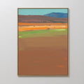 Whispers of the Mesa – earthy brown abstract canvas wall art print by Aspire Prints