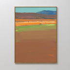 Whispers of the Mesa – earthy brown abstract canvas wall art print by Aspire Prints