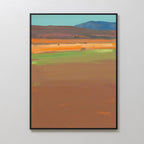 Whispers of the Mesa – earthy brown abstract canvas wall art print by Aspire Prints