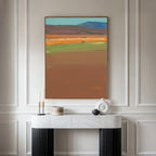 Whispers of the Mesa – earthy brown abstract canvas wall art print by Aspire Prints