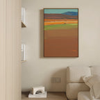 Whispers of the Mesa – earthy brown abstract canvas wall art print by Aspire Prints