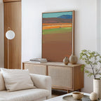 Whispers of the Mesa – earthy brown abstract canvas wall art print by Aspire Prints