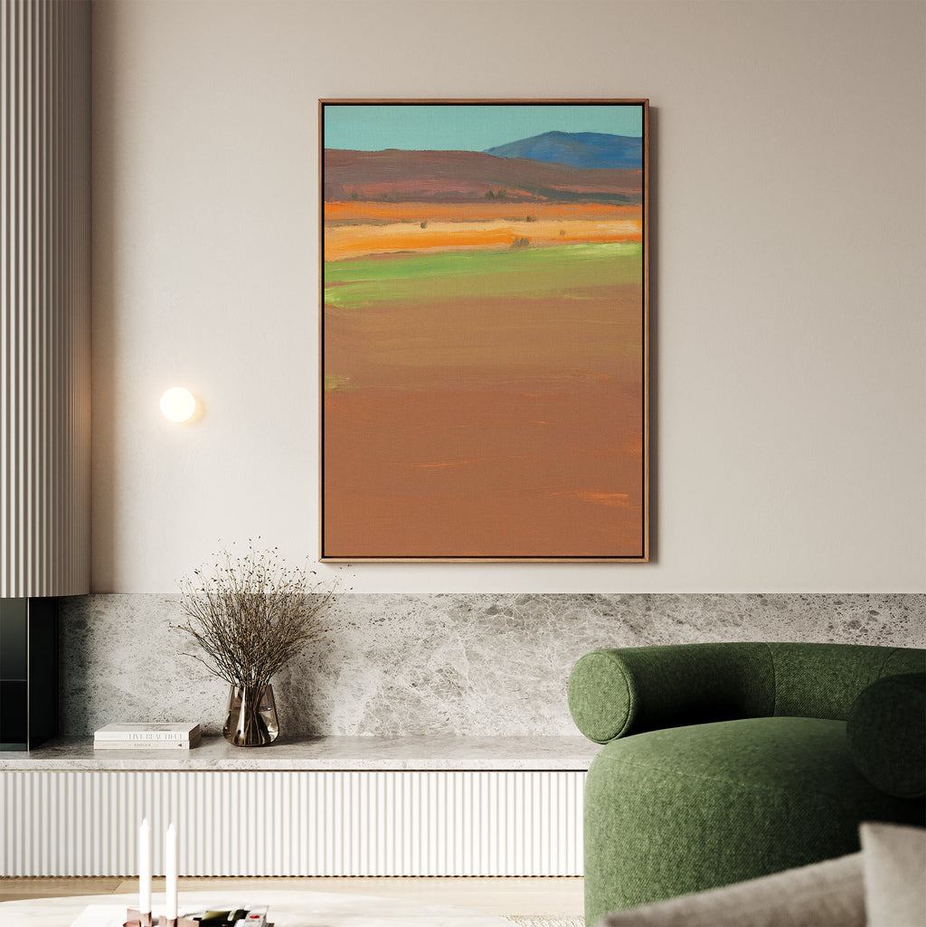 Whispers of the Mesa – earthy brown abstract canvas wall art print by Aspire Prints