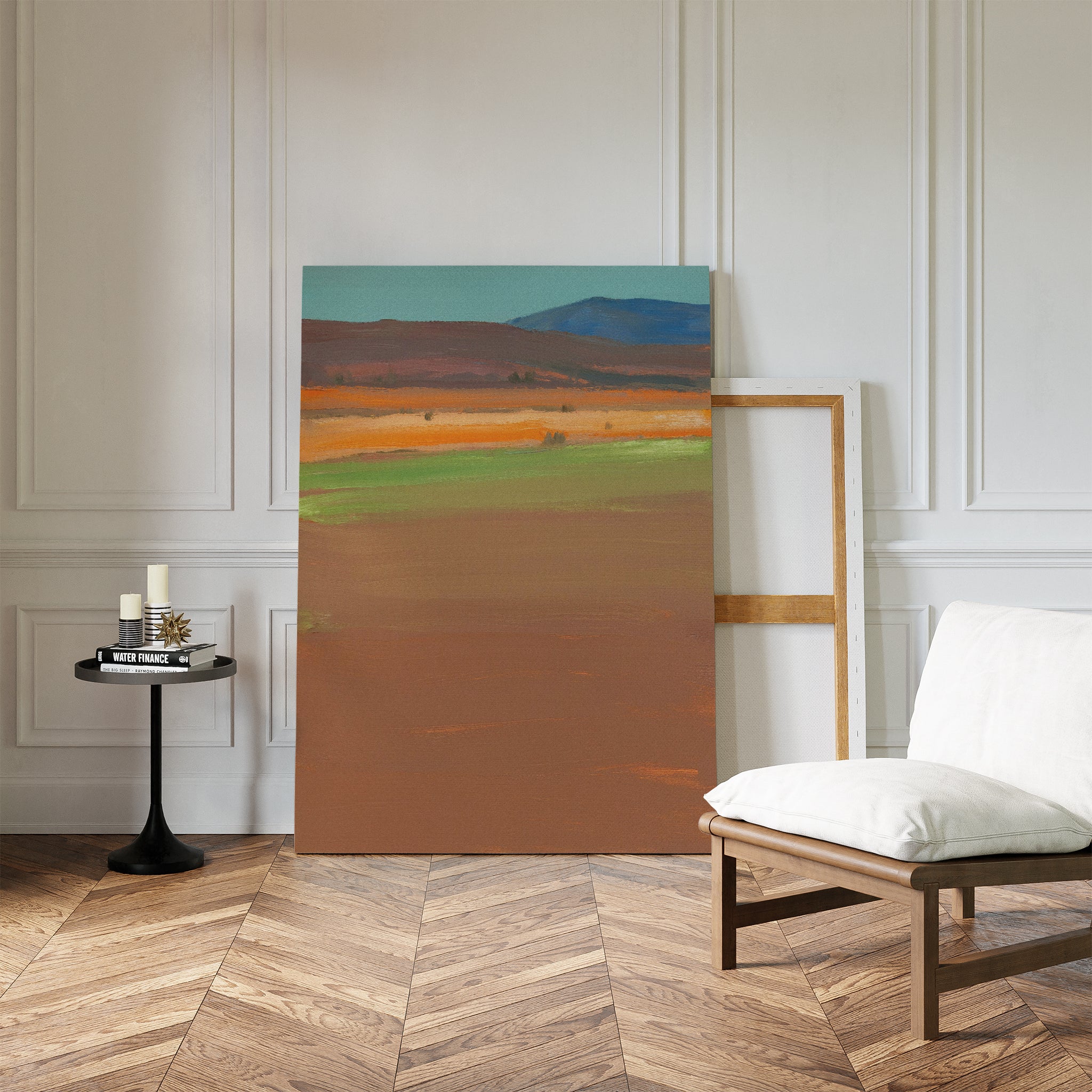 Whispers of the Mesa – earthy brown abstract canvas wall art print by Aspire Prints