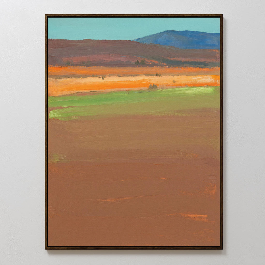 Whispers of the Mesa – earthy brown abstract canvas wall art print by Aspire Prints
