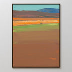 Whispers of the Mesa – earthy brown abstract canvas wall art print by Aspire Prints