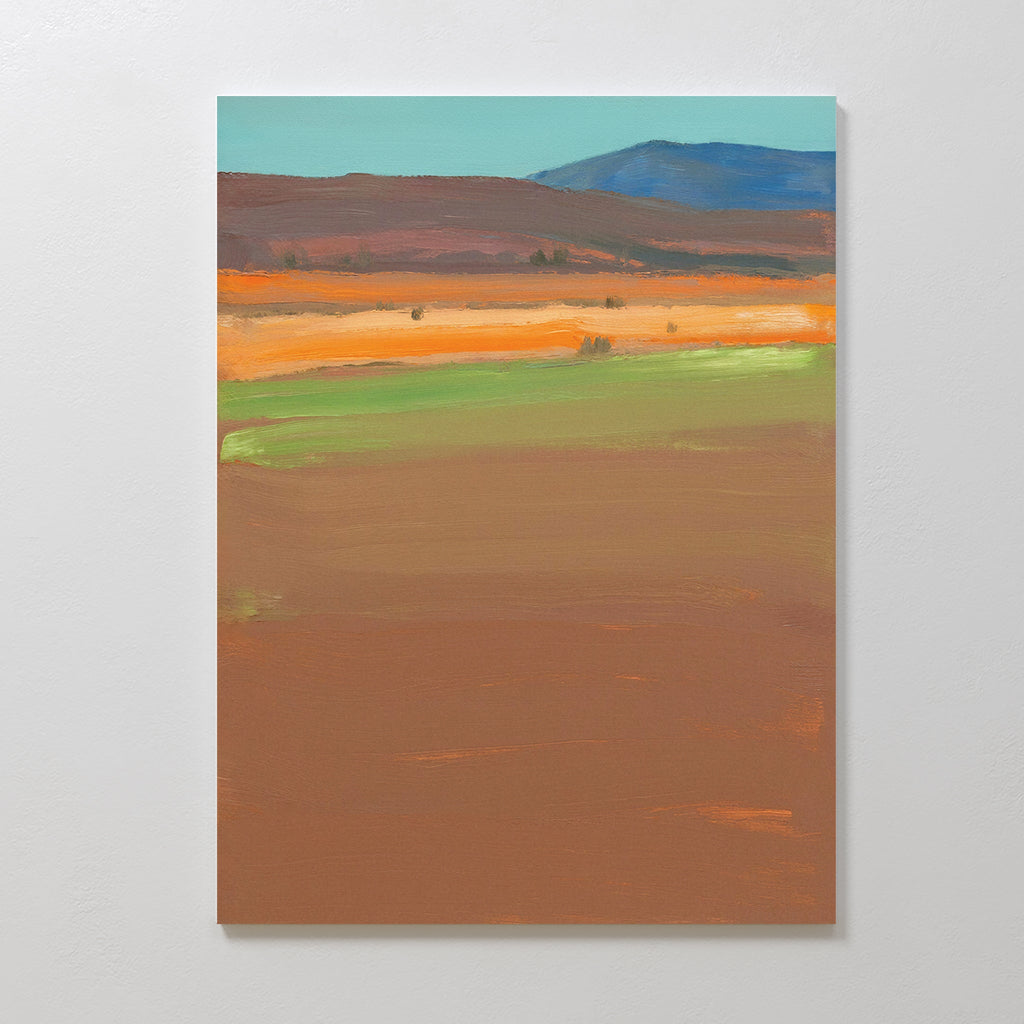 Whispers of the Mesa – earthy brown abstract canvas wall art print by Aspire Prints