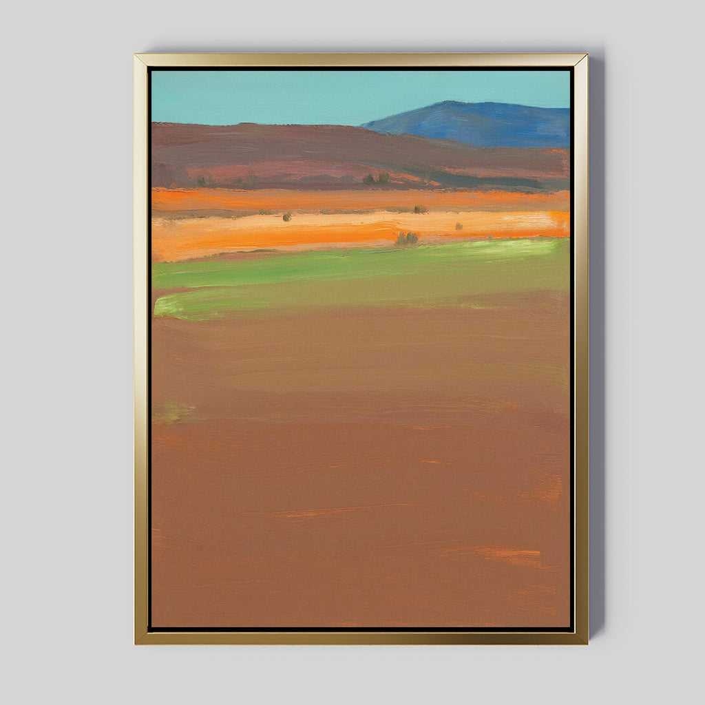Whispers of the Mesa – earthy brown abstract canvas wall art print by Aspire Prints