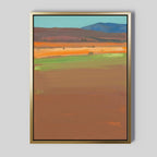Whispers of the Mesa – earthy brown abstract canvas wall art print by Aspire Prints