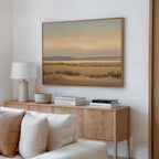Whispers of the Mojave – golden yellow vintage canvas wall art print by Aspire Prints