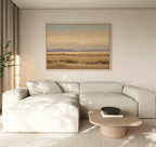 Whispers of the Mojave – golden yellow vintage canvas wall art print by Aspire Prints
