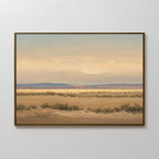 Whispers of the Mojave – golden yellow vintage canvas wall art print by Aspire Prints