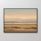 Whispers of the Mojave – golden yellow vintage canvas wall art print by Aspire Prints