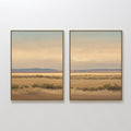 Whispers of the Mojave – Set of 2 Canvas Prints set of 2 – golden yellow vintage canvas wall art by Aspire Prints