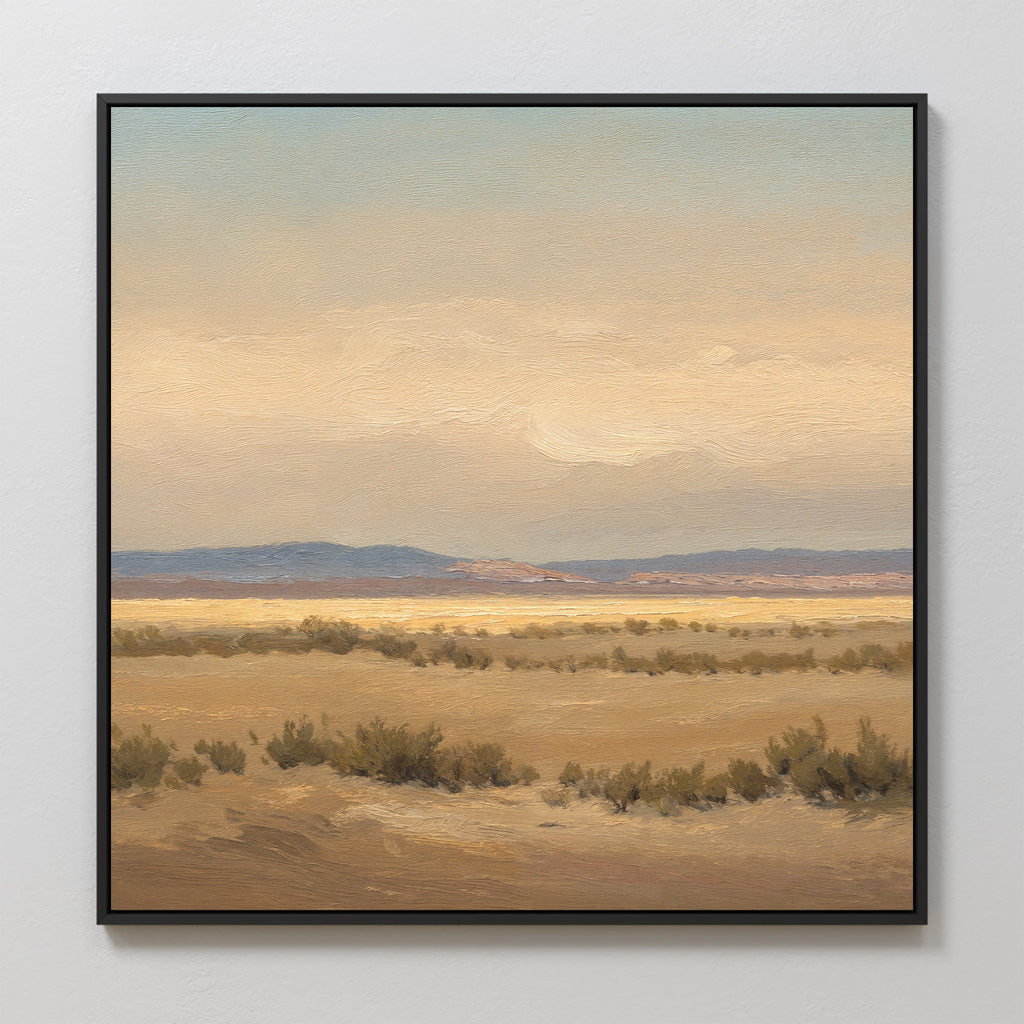 Whispers of the Dunes – golden yellow vintage canvas wall art print by Aspire Prints
