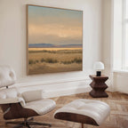 Whispers of the Dunes – golden yellow vintage canvas wall art print by Aspire Prints