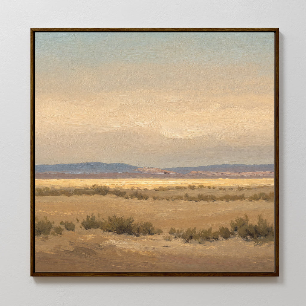 Whispers of the Dunes – golden yellow vintage canvas wall art print by Aspire Prints