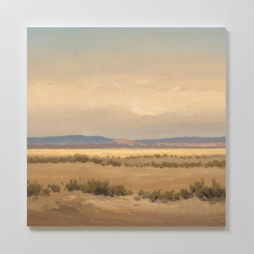 Whispers of the Dunes – golden yellow vintage canvas wall art print by Aspire Prints