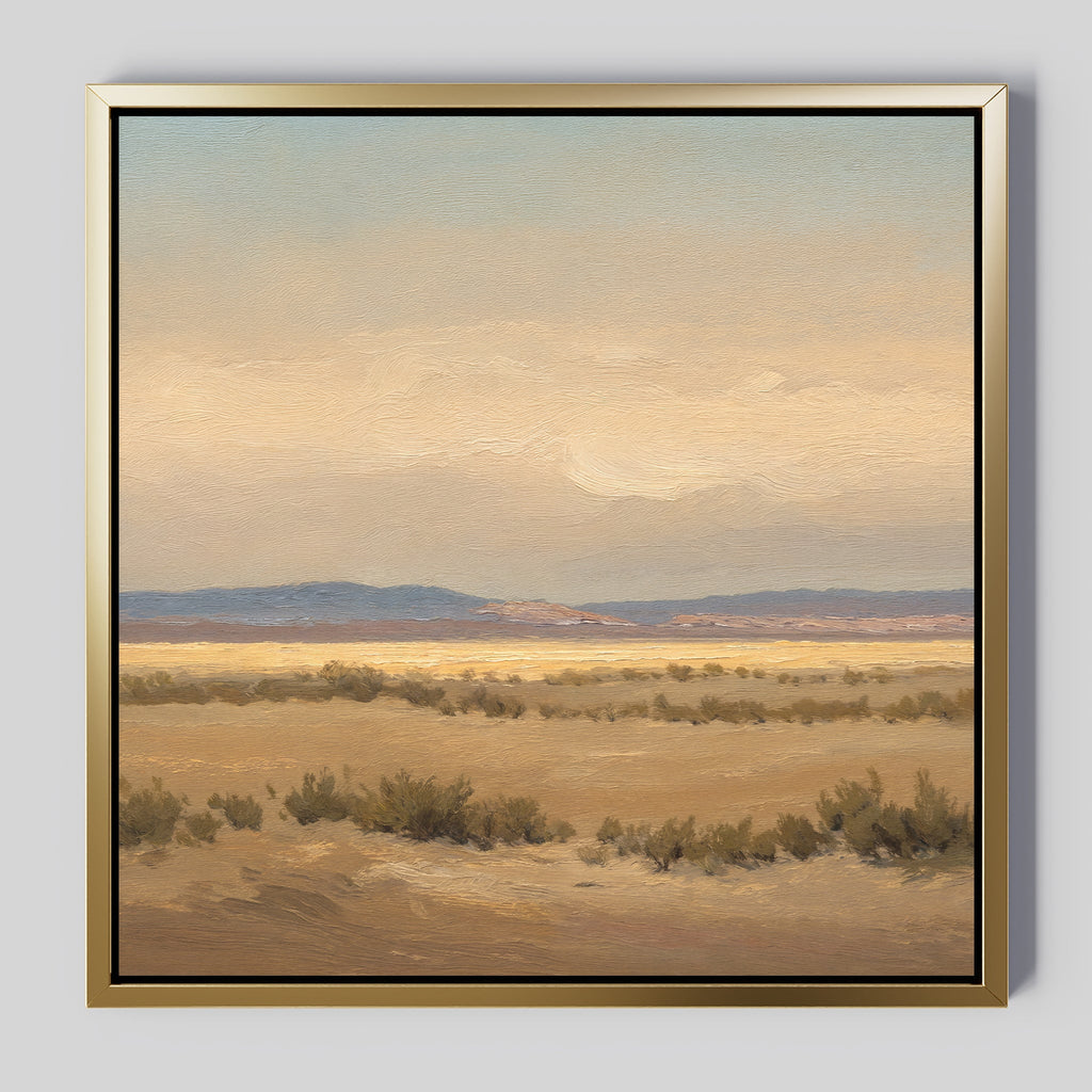 Whispers of the Dunes – golden yellow vintage canvas wall art print by Aspire Prints
