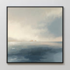 Whispers of the Far Shore Canvas Wall Art – blue coastal canvas wall art print by Aspire Prints