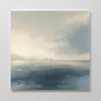 Whispers of the Far Shore Canvas Wall Art – blue coastal canvas wall art print by Aspire Prints