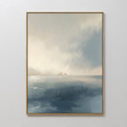 Whispers of the Horizon – blue coastal canvas wall art print by Aspire Prints
