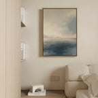 Whispers of the Horizon – blue coastal canvas wall art print by Aspire Prints