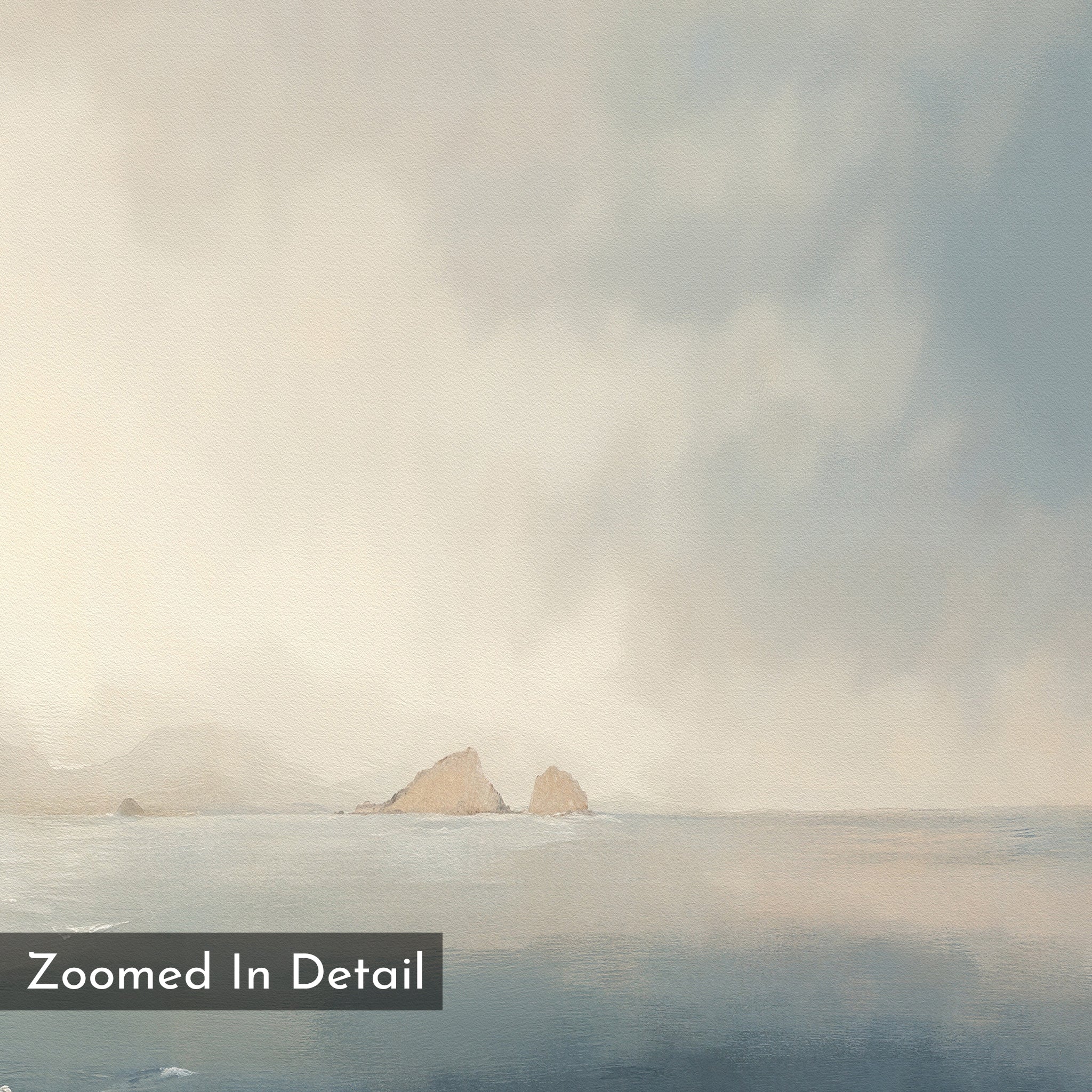 Whispers of the Horizon – blue coastal canvas wall art print by Aspire Prints