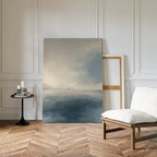 Whispers of the Horizon – blue coastal canvas wall art print by Aspire Prints