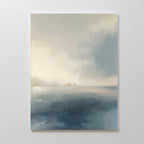 Whispers of the Horizon – blue coastal canvas wall art print by Aspire Prints