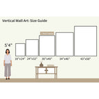 Whisper of Petals – beige and white botanical canvas wall art print by Aspire Prints