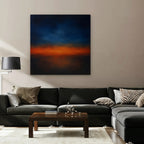 Ember Twilight Canvas Art - Square – Stretched Canvas Only in room setting