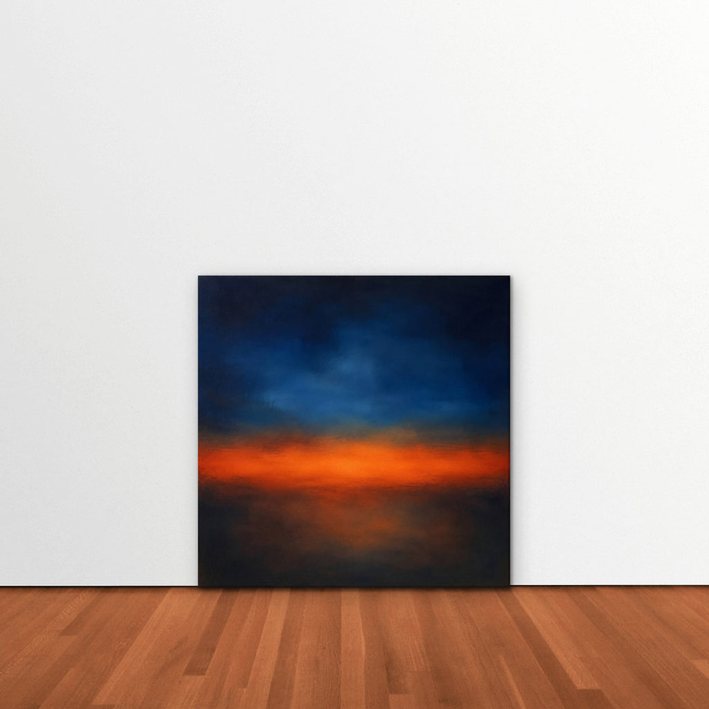 Ember Twilight Canvas Art - Square – Stretched Canvas Only in room setting